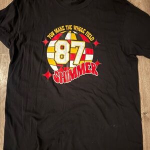 Comfort Colors 87 Shimmer Graphic Tee | Chiefs Inspired | Black | Size XL
